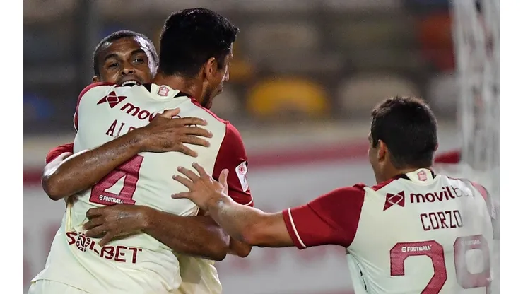 Universitario de Deportes en su triunfo ante la Universidad San Martín. (Foto: Liga de Fútbol Profesional)