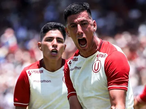 Federico Alonso anotó así el 1-0 de Universitario ante Stein en Lambayeque