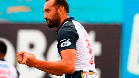Hernán Barcos es consciente que le deben al hincha una buena participación en Libertadores. Foto: Liga de Fútbol Profesional