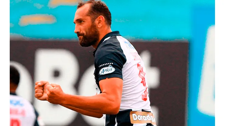 Hernán Barcos es consciente que le deben al hincha una buena participación en Libertadores. Foto: Liga de Fútbol Profesional