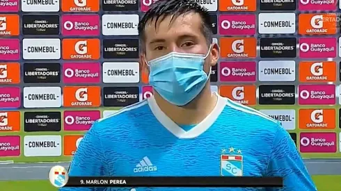 Marlon Perea, jugador de Sporting Cristal. (Foto: Captura de video)