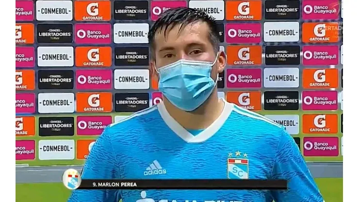 Marlon Perea, jugador de Sporting Cristal. (Foto: Captura de video)