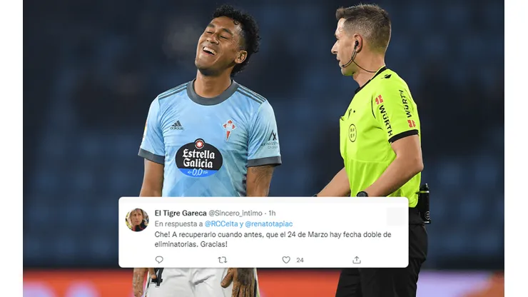 En Celta de Vigo explotan por la nueva lesión de Tapia ¡y son trolleados!