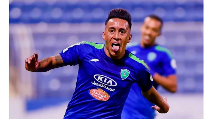 Christian Cueva brindó una asistencia digna de un videojuego. (Foto: Twitter Al Fateh)