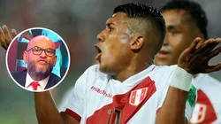 Raziel García protesta durante el encuentro ante Ecuador con Perú. Foto: Getty