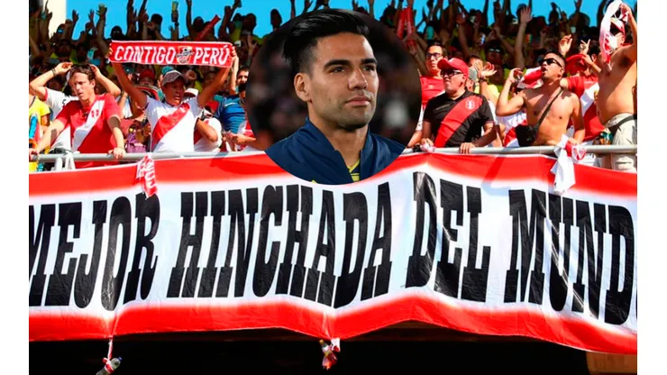 Declaró ser fanático: Radamel Falcao enamorado de la hinchada peruana en Barranquilla