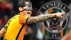 Gianluca Lapadula se acerca al Venezia F.C. (Foto: Getty Images / Twitter Venezia F.C.)