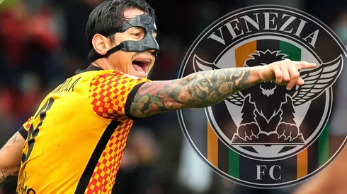 Gianluca Lapadula se acerca al Venezia F.C. (Foto: Getty Images / Twitter Venezia F.C.)