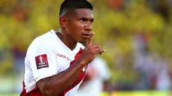 Edison Flores anotó el 1-0 de Perú ante Colombia en Barranquilla. (Foto: Getty Images)