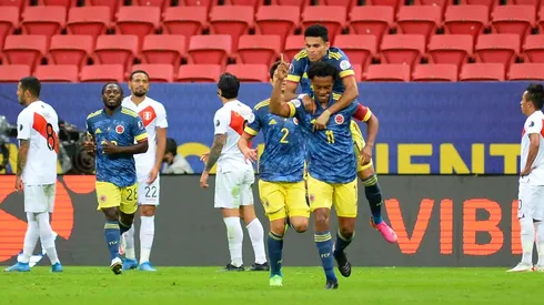 Colombia se mide ante Perú en Barranquilla. (Foto: Getty Images)