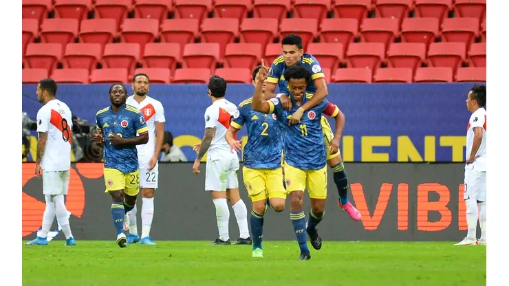 Colombia se mide ante Perú en Barranquilla. (Foto: Getty Images)