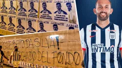 Aparecen pintas contra Beto Da Silva y Hernán Barcos lo defiende