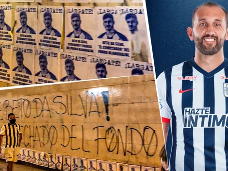 Aparecen pintas contra Beto Da Silva y Hernán Barcos lo defiende