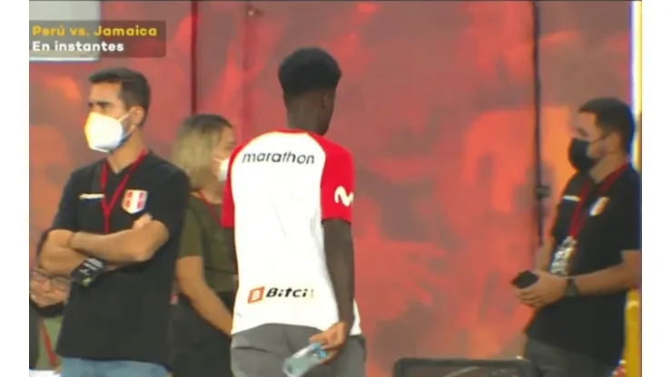Antes del partido: Christian Ramos se lesionó mientras hacía el calentamiento