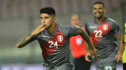 Luis Iberico pone el 1-0 para que Perú rompa el cero ante Jamaica. Foto: FPF