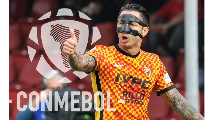 Gianluca Lapadula jugando con el Benevento. (Foto: Getty Images)