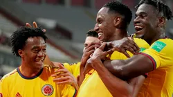 Selección Colombia ante Perú en el estadio Nacional. (Foto: Twitter Selección Colombia)