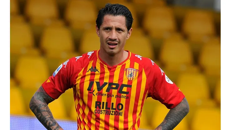 Gianluca Lapadula jugando con el Benevento. (Foto: Twitter Benevento)