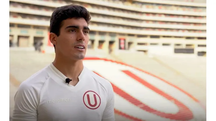 Alfonso Barco declarando su pasión por Universitario. (Foto: Captura Twitter Universitario)