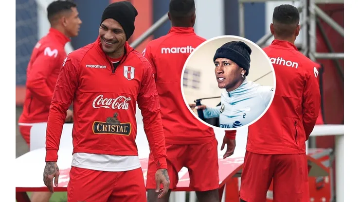 Paolo Guerrero bromeó con Pedro Aquino. (Foto: Twitter Selección Peruana / Twitter América de México)