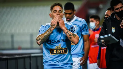 El 2-1 anotado por Alejandro Hohberg en el triunfo de Sporting Cristal ante Arsenal. Foto: Conmebol Sudamericana