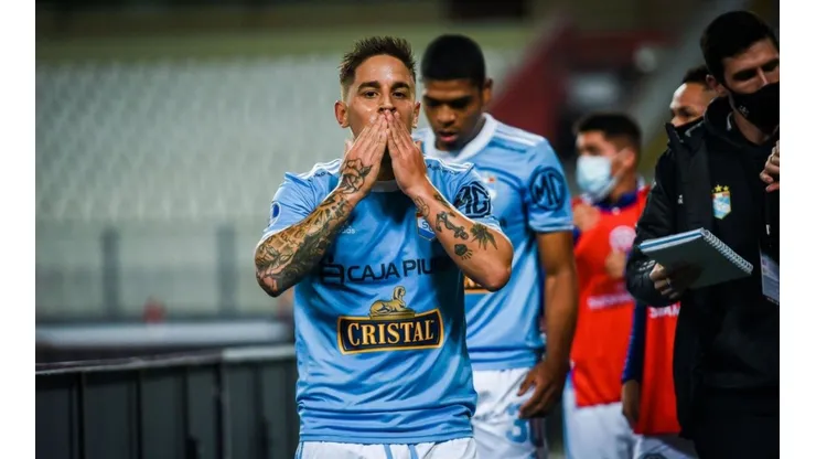 El 2-1 anotado por Alejandro Hohberg en el triunfo de Sporting Cristal ante Arsenal. Foto: Conmebol Sudamericana