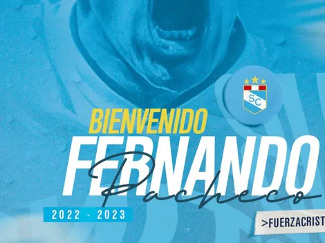 Oficial: Fernando Pacheco es nuevo jugador de Sporting Cristal
