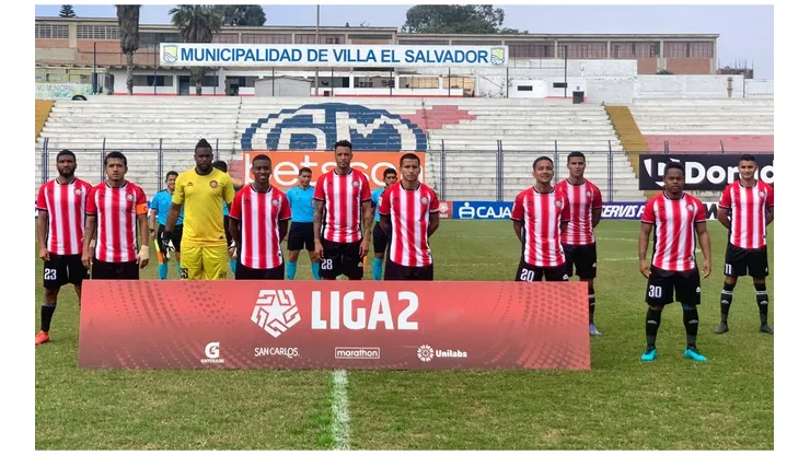 El plantel de Unión Huaral en un cotejo de la Liga 2. (Foto: Flick Liga de Fútbol Profesional)