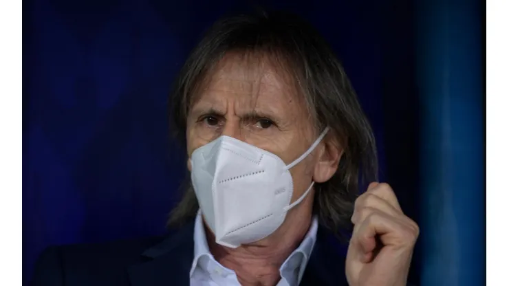 Ricardo Gareca con Perú en la Copa América Brasil 2021. Foto: Getty