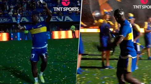 Luis Advíncula se robó la fiesta en el 'día del hincha de Boca' bailando en la cancha