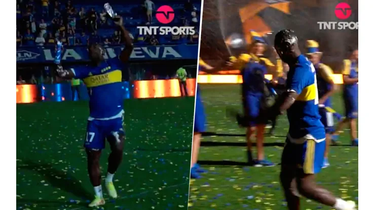 Luis Advíncula se robó la fiesta en el 'día del hincha de Boca' bailando en la cancha
