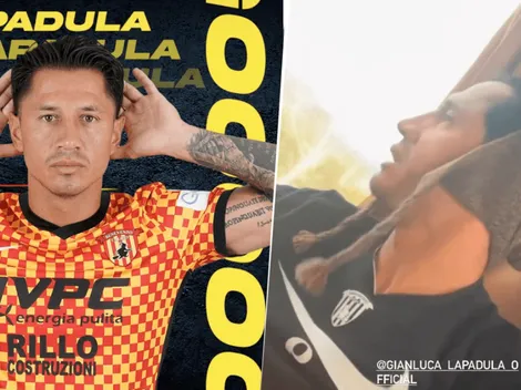 Siempre crack: Gianluca Lapadula celebra doblete y triunfo con Benevento usando chullo peruano