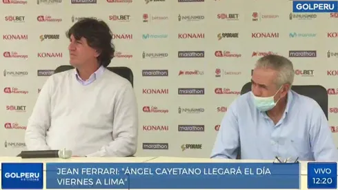 Jean Ferrari y Gregorio Pérez fueron parte de la conferencia de prensa.