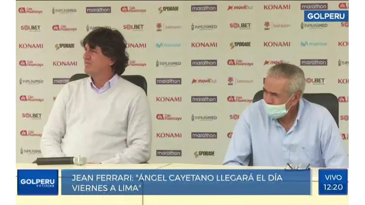 Jean Ferrari y Gregorio Pérez fueron parte de la conferencia de prensa.