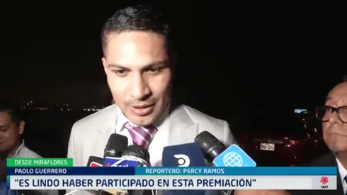 Paolo Guerrero fue a la premiación de la Liga 1.