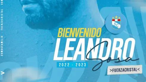 El primer en llegar: Leandro Sosa es nuevo jugador de Sporting Cristal