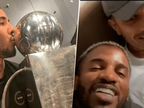 Jefferson Farfán y Paolo Guerrero saludan a Sergio Peña, pero él los 'trollea' en vivo