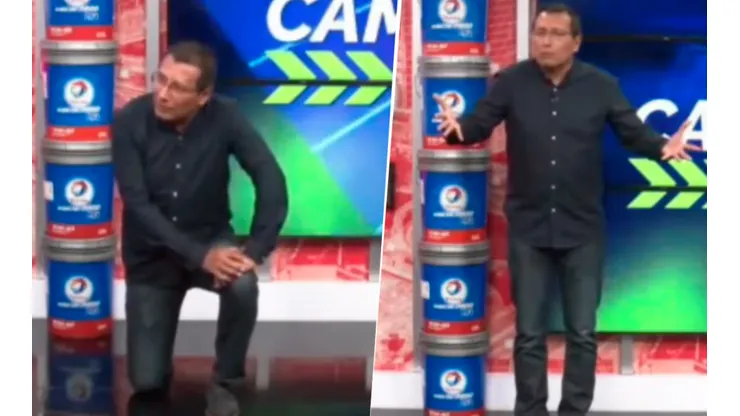 Carlos Alberto 'Tigrillo' Navarro de rodillas le hizo insólito pedido al 'Fondo Blanquiazul'