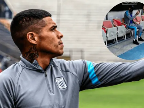 Emotivo momento: Ángelo Campos realizó videollamada con familiar antes del partido