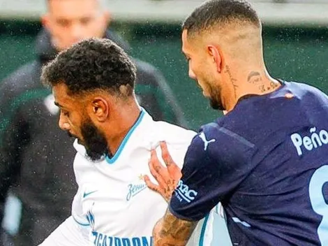 Sergio Peña fue titular en el empate 1-1 del Malmo contra el Zenit de San Petersburgo