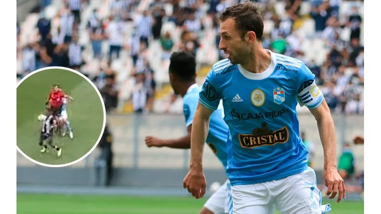 ¡De Ripley! Árbitro Diego Haro 'tackleó' a Calcaterra ocasionando el reclamo de Cristal