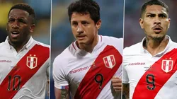Farfán, Lapadula y Guerrero son atacantes de la Selección Peruana.