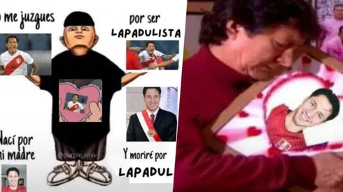 Gianluca Lapadula también despertó la creatividad peruana.