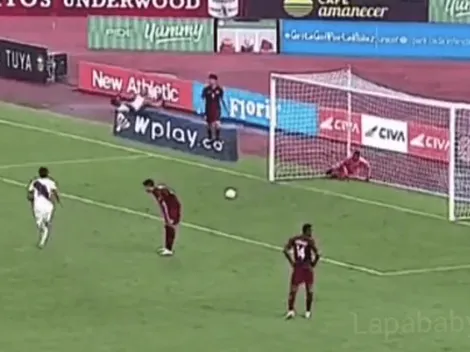 Lo que nadie vio: Gianluca Lapadula se cayó celebrando su gol contra Venezuela