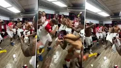 Aldo Corzo no jugó pero dejó todo en la cancha bailando.