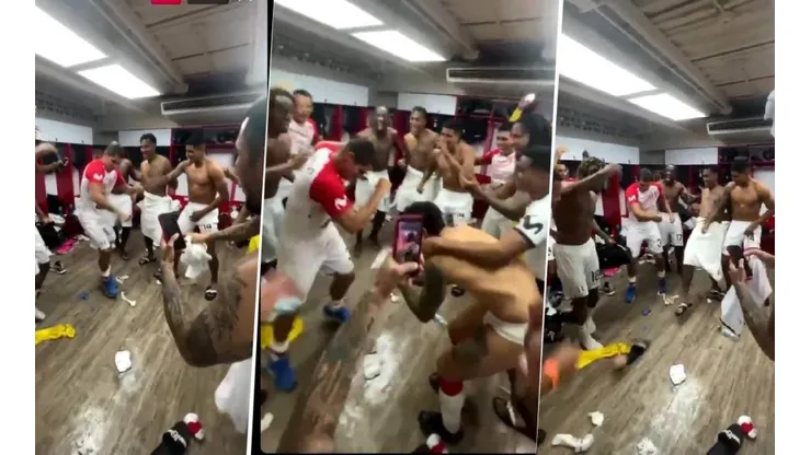 Aldo Corzo no jugó pero dejó todo en la cancha bailando.