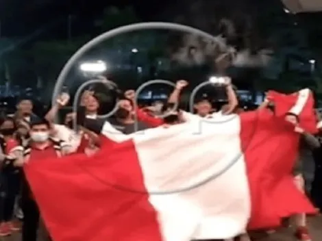 'La Blanquirroja' fue recibida en hotel con banderazo de peruanos en Venezuela