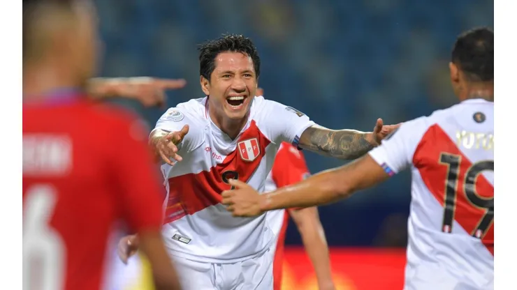 Lapadula festeja contra Paraguay por la Copa América. Foto: Getty
