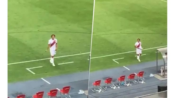 André Carrillo salió cambiado en los minutos finales contra Bolivia en Lima.