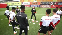 Ricardo Gareca vienen entrenando desde la semana pasada por esta fecha doble.